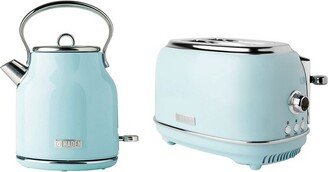 Heritage 2 Slice Wide Slot Stainless Steel Bread Toaster with Heritage 2 Slice Wide Slot Stainless Steel Bread Toaster, Turquoise