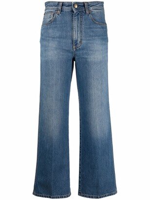 High-Rise Flared Jeans-AQ