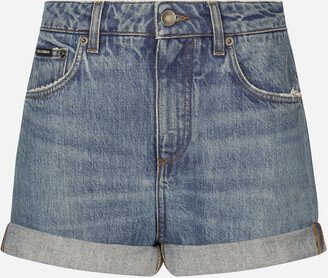 Denim shorts-AE