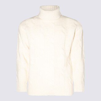 Pt Torino Cream Wool Blend Jumper