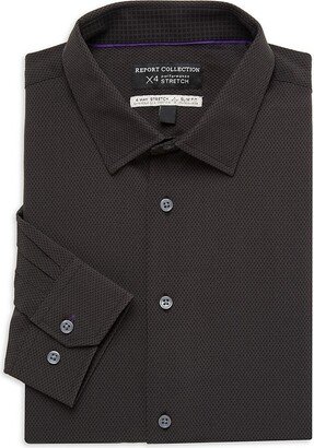 Slim Fit Textured Dress Shirt