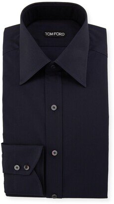 Men's Solid Dress Shirt-AC