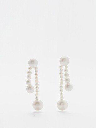 Ruban De Peare Small Pearl & 14kt Gold Earrings