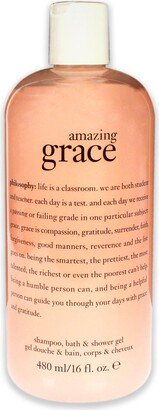 Amazing Grace Perfumed Shampoo Bath & Shower Gel by for Unisex - 16 oz Bath & Shower Gel