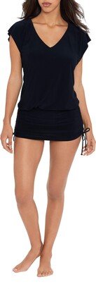Shirred Cover-Up Dress