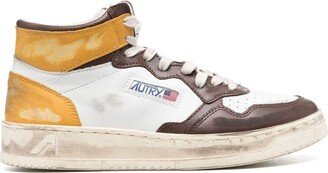 High-Top Leather Sneakers-AI