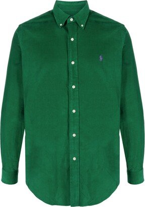 Polo Pony-motif corduroy shirt