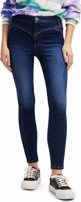 Women's Push-Up Skinny Jeans Blue