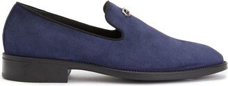 Imrham logo-plaque suede loafers-AA