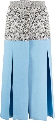 Rabanne Pleated Midi Skirt