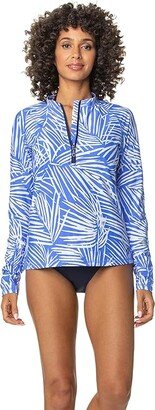 Sun Shirt (South Seas Blue Periwinkle) Women's Swimsuits One Piece