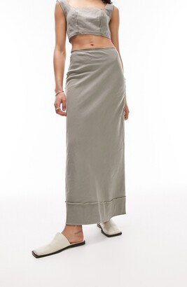 Cotton & Linen Maxi Skirt