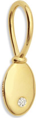 Itty Bitty Oval Yellow Gold Charm