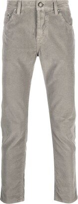 Corduroy Tapered-Leg Trousers-AC