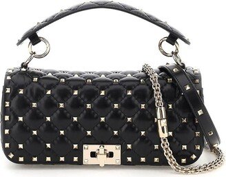 Garavani Rockstud Spike Foldover Top Shoulder Bag-AC