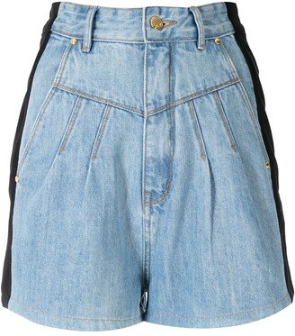 Amapô Two-Tone Denim Shorts