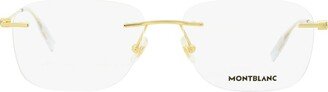 Rimless Square Glasses-AA