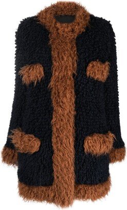 Reversible Faux-Fur Padded Coat