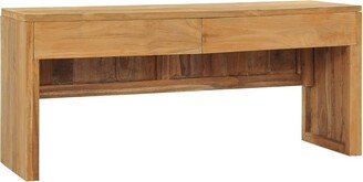 Tv Stand 39.4x13.8x17.7 Solid Wood Teak-AA