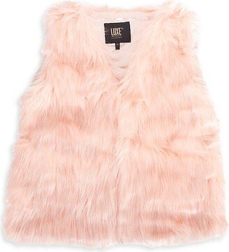 Luxe Faux Fur Faux Fur Vest-AG