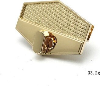 Twist Lock 20 Pcs Luggage Hardware Accessories Patch Handbag Bag Front Panel Decorative Leather Mortise Light Gold