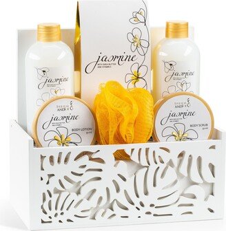 Freida and Joe Jasmine Fragrance Bath & Body Set in White Tissue Box