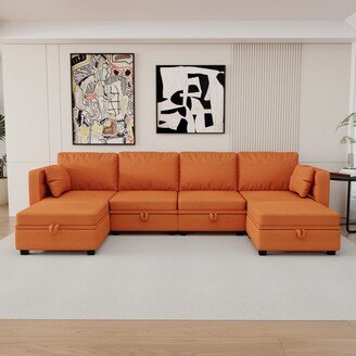 Sunmory U Shape Sectional Sofa Accent Sofa /Living Room Sofa