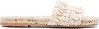 Cowrie Shell-Embellished Espadrilles