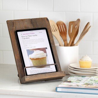 Aged Wooden Cookbook Stand - 8.5L x 7W x 12.75H