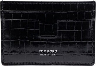 Logo-Debossed Leather Cardholder