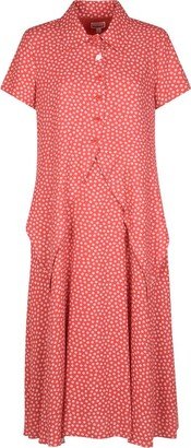 Floral-Printed Mid-Length Dress