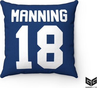 Manning #18 Throw Pillow | Cover + Pillow - 16 X Double Sided Print