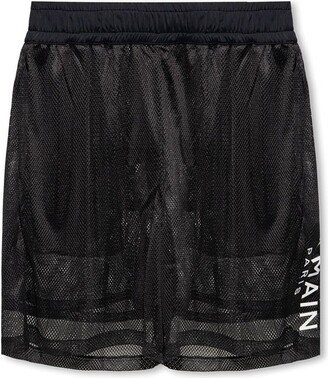 Logo Printed Elasticated-Waist Shorts