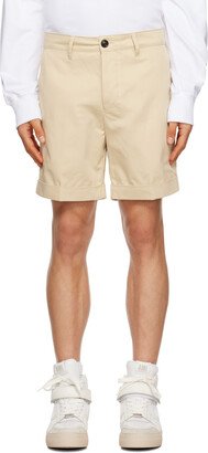 Beige Rolled Shorts