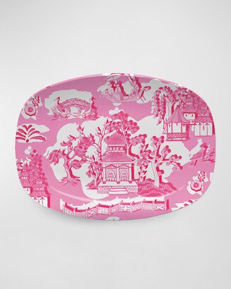 Chinoiserie Chic Pink Platter