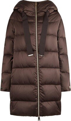 Zip Padded Down Coat-AD