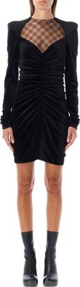 Long-Sleeved Mini Dress-AA