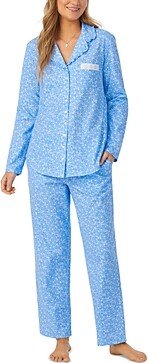 Cotton Floral Print Long Pajama Set