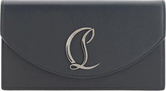 Logo Motif Plaque Clutch Bag