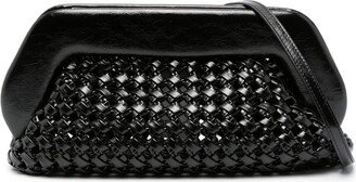 Bios knotted leather clutch bag