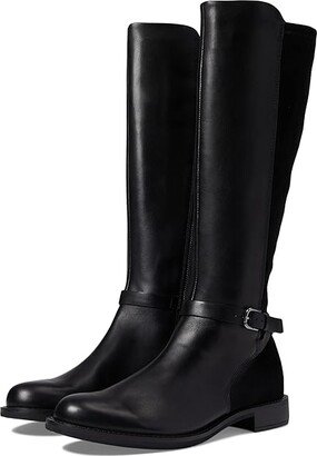 Sartorelle 25 Tall Buckle Boot (Black/Black) Women's Boots