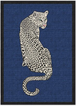 Jonathan Adler Snow Leopard Sapphire Rug