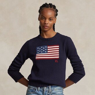 Flag Cotton Crewneck Sweater-AA