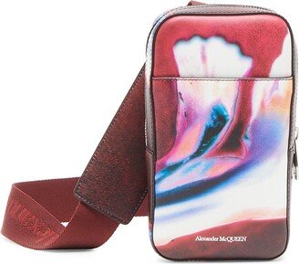 Abstract Leather Phone Pouch