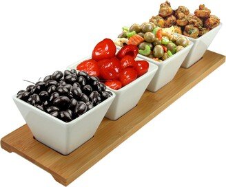 Signature Modern 5 Piece Appetizer and Condiment Server