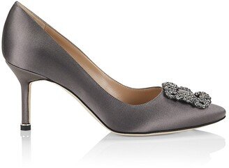 Hangisi 70MM Embellished Satin Pumps