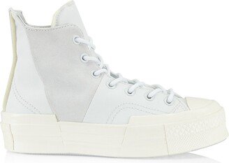 Chuck 70 Plus Canvas & Suede High-Top Sneakers