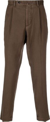 Tapered-Leg Tailored Trousers-AQ