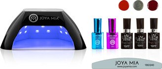 Joya Mia Gel Nail Polish 7-Piece Starter Kit with LED Lamp and 3 Colors - GL8, G82, G7