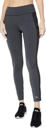 Boundless Performance Pocket Tights Color-Block (Charcoal Heather/Classic Black) Women's Casual Pants